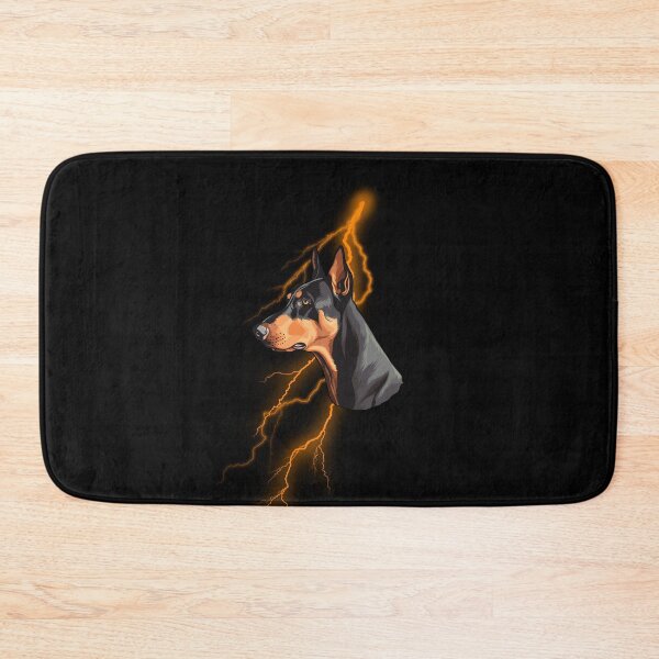 Item preview, Doberman Amazing Dog T-Shirt Thunderstorm Lightning Orange designed and sold by Mypieceofspace.