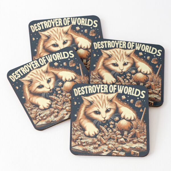 Item preview, Tabby Cat Destroyer of Worlds  designed and sold by slumknightsllc.