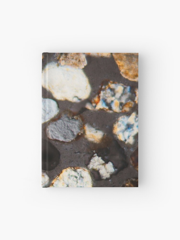 Thin Section Of Desert Sand Grains Under The Microscope And In Polarized Light Hardcover Journal By Zosimus Redbubble