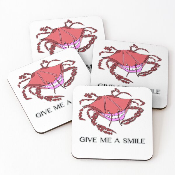 Item preview, Blue Crab, Crab in Red, Funny Crab, Make My Day, Give me a Smile, Smile Crab, Colorful Crab, Smiling Animals designed and sold by Colleen Macomber.