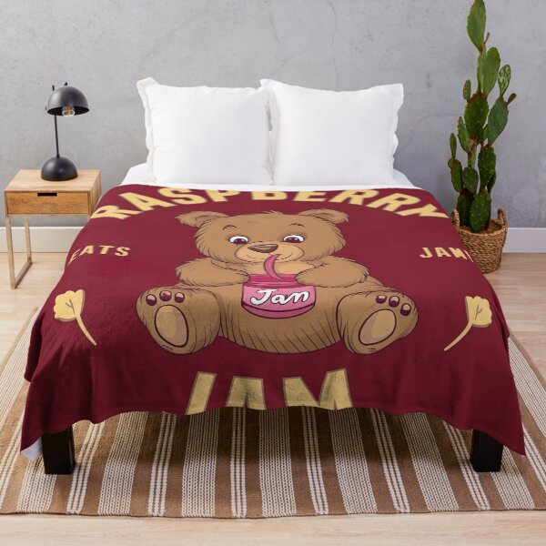 Item preview, little bear enjoys raspberry jam designed and sold by elegantpaterns.