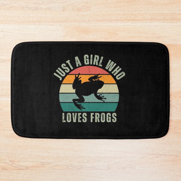 Item preview, Retro Sun Just A Girl Who Loves Frogs Amphibian Lover designed and sold by twigandmeadow.