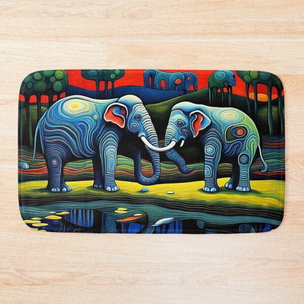 Item preview, Reflecting Elephants designed and sold by George Hutton Hunter.