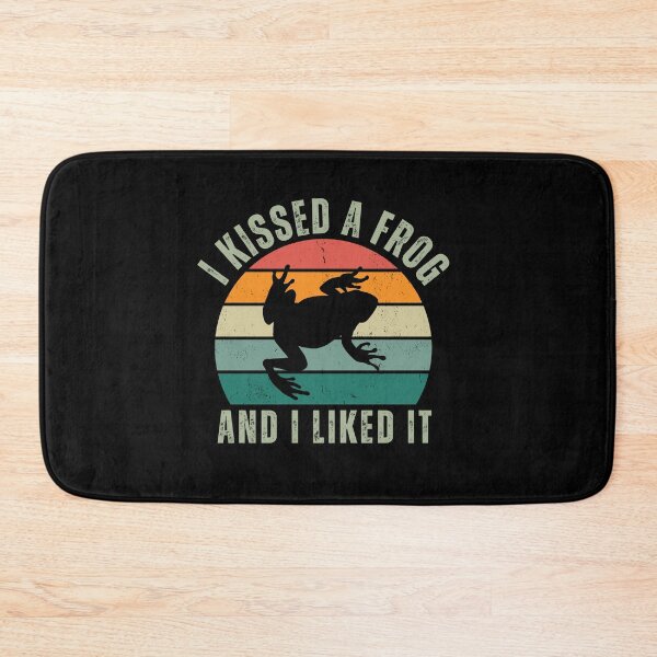 Item preview, I Kissed A Frog And I LIked It Goblincore 70s Retro Sun Frog Lover Gift designed and sold by twigandmeadow.