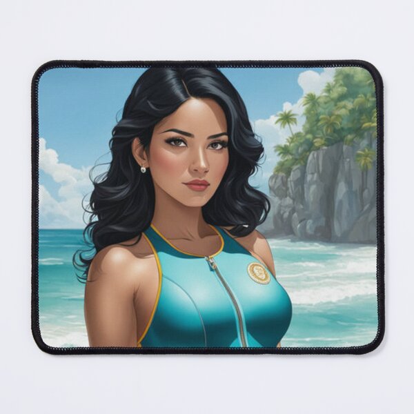 Item preview, Beautiful Mexican Swimmer on Paradise Island designed and sold by XN-Art-Design.