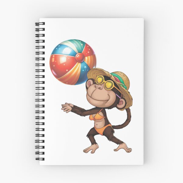 Item preview, Monkey in a bikini with a beach ball designed and sold by MagelliShop.