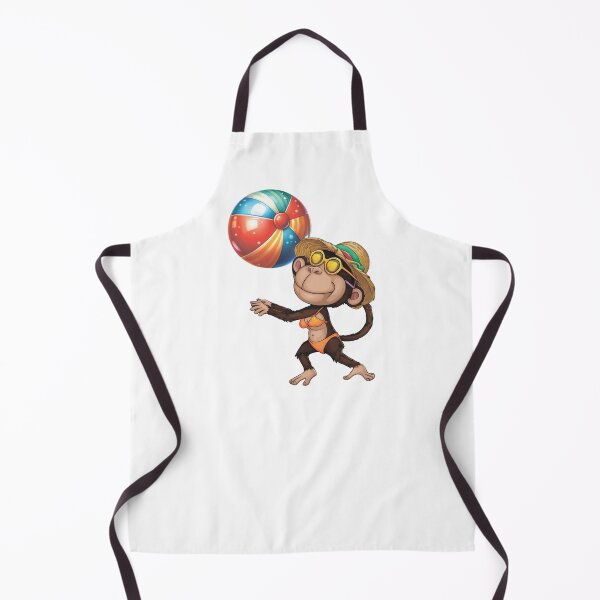 Item preview, Monkey in a bikini with a beach ball designed and sold by MagelliShop.