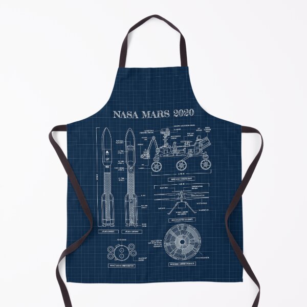 Item preview, NASA Mars 2020. Perseverance and Ingenuity (Navy Blueprint) designed and sold by BGALAXY.