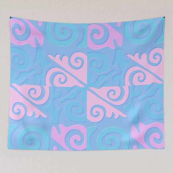 Item preview, Pink blue ornaments designed and sold by Artyerke.