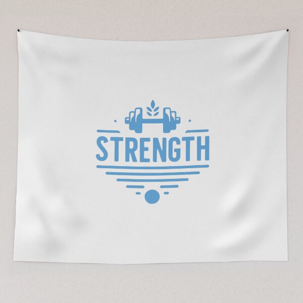 Item preview, Motivational Strength Dumbbell - Blue Gym designed and sold by Weknes.