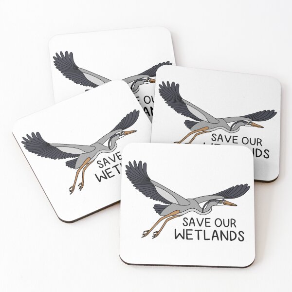 Item preview, SAVE OUR WETLANDS (Great Blue Heron) designed and sold by chicorycreative.