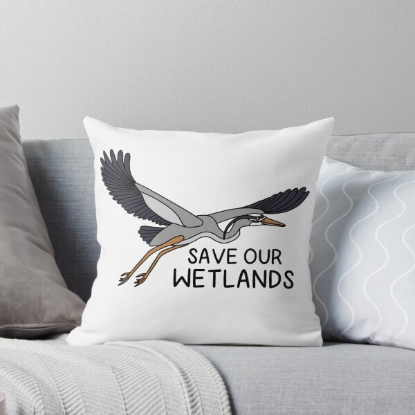 Item preview, SAVE OUR WETLANDS (Great Blue Heron) designed and sold by chicorycreative.