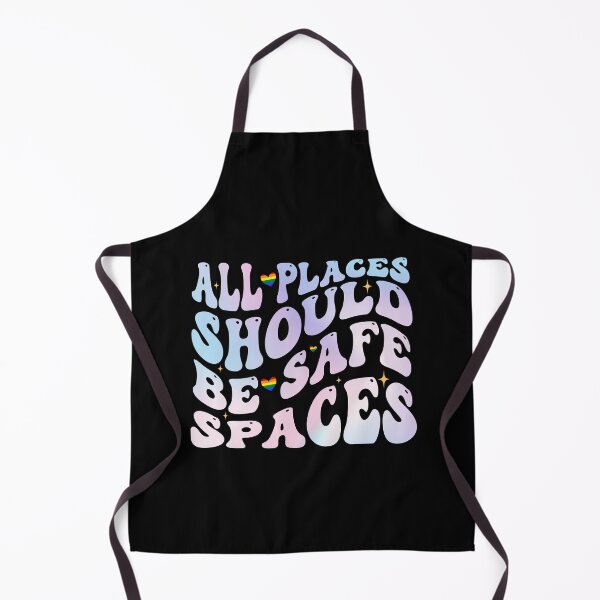 Item preview, All Places Should Be Safe Spaces LGBTQ Pride Month Gay Groovy designed and sold by Be Cool (5.0) ⭐⭐⭐⭐⭐.
