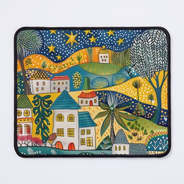 Item preview, Folk Art Tropics Landscape designed and sold by Neika Shimm Designs.