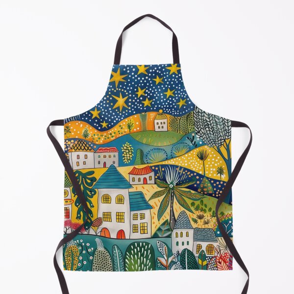Item preview, Folk Art Tropics Landscape designed and sold by Neika Shimm Designs.