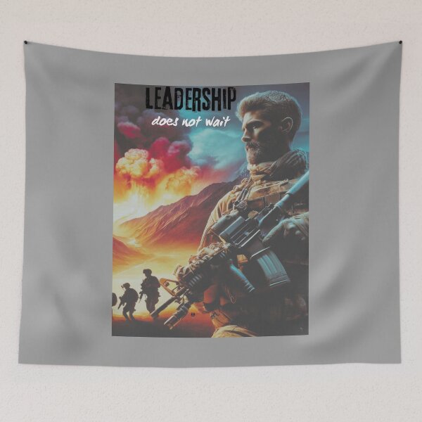 Item preview, Bearded Hero Leads Troops: Explosive Valor designed and sold by ValorVerse.