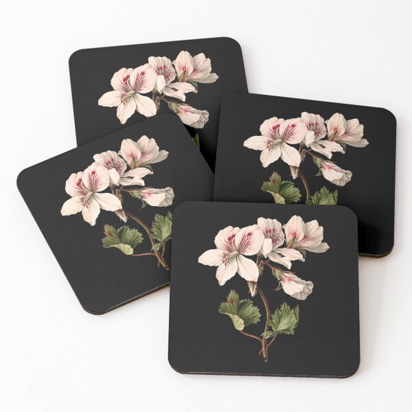 Item preview, Pelargonium Geraniums Storksbills Flowers 1830 Light Pink designed and sold by RocketshipRetro.