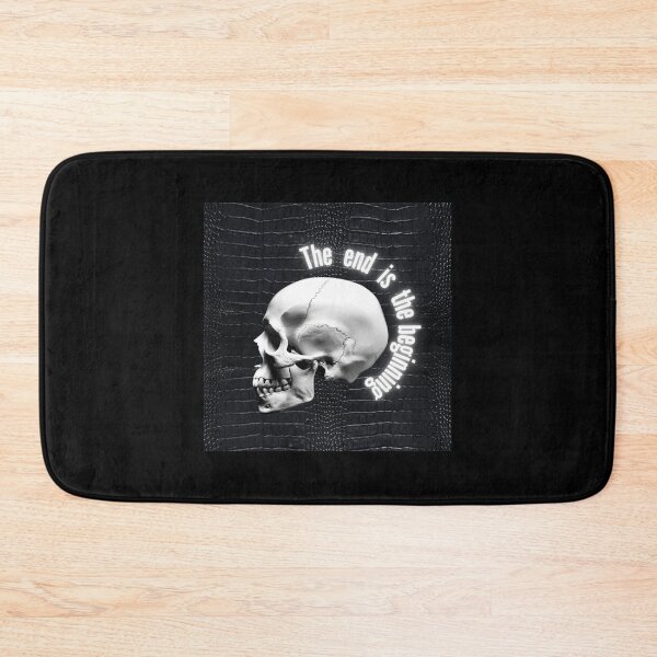 Item preview, The end is the beginning - black and white skull artwork designed and sold by silent-violin.
