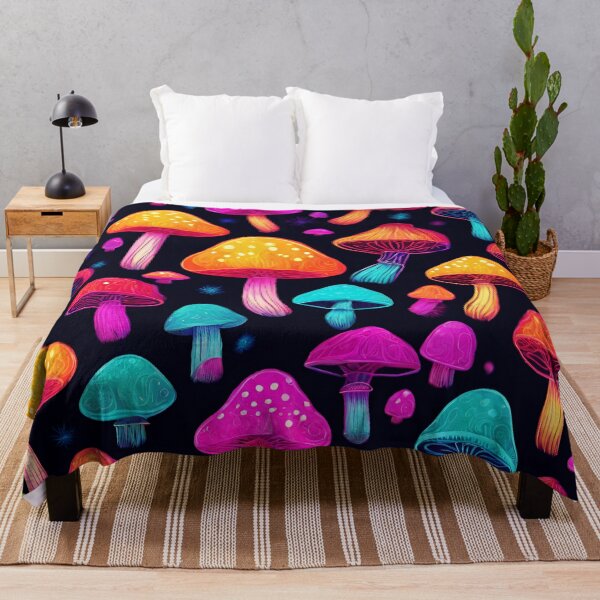 Item preview, Neon Mushroom Fantasy World designed and sold by Tom-Johnson.