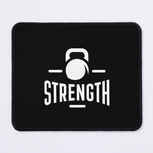 Item preview, Kettlebell Strength Motivational Gym WHITE designed and sold by Weknes.