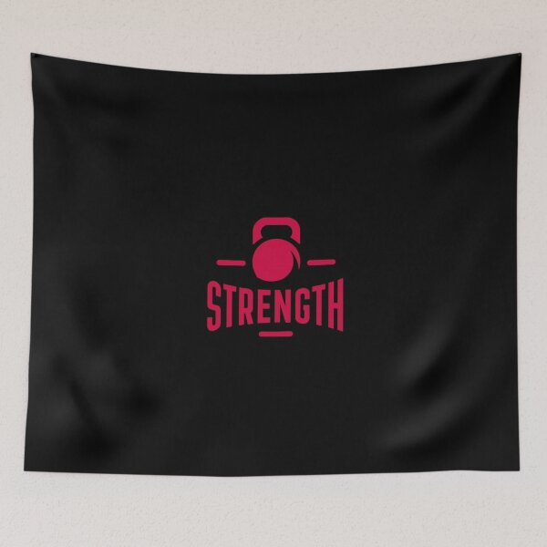 Item preview, Kettlebell Strength Motivational Gym RED designed and sold by Weknes.