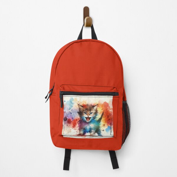 Item preview, Expressive Kitten in Vibrant Watercolor designed and sold by LuminShadowArt.