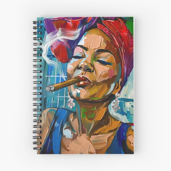 Item preview, Whimsical Havana Dreams - Cuban Woman's Delightful Exhale Amidst Urban Charm designed and sold by OlfactoART Studio.