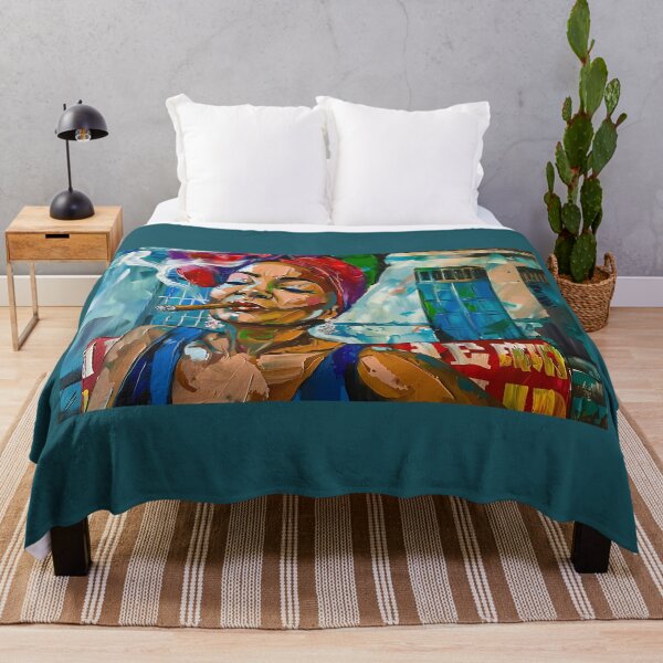 Item preview, Whimsical Havana Dreams - Cuban Woman's Delightful Exhale Amidst Urban Charm designed and sold by OlfactoART Studio.