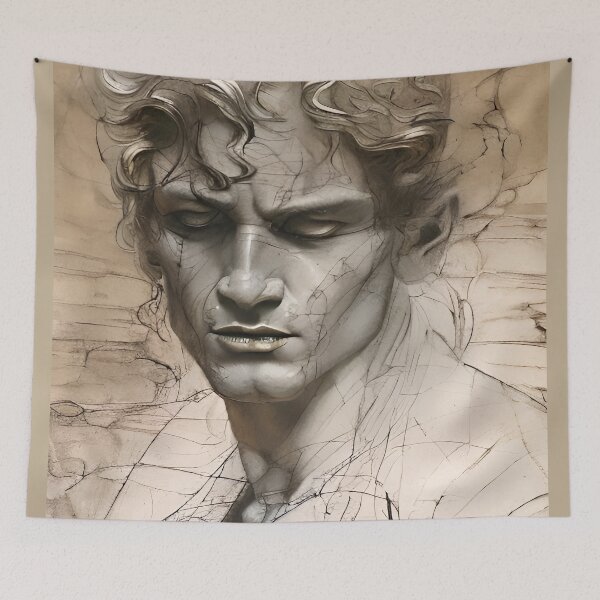 Item preview, Roman Statue Sketch designed and sold by MatrixTattoo.