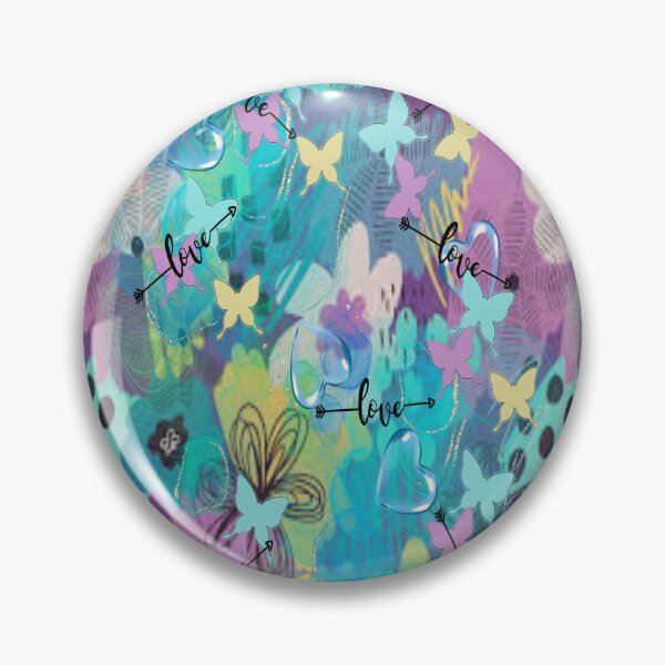 Item preview, Love Springtime,  Bohemian design, Abstraction, bold colorful abstract playful design inspired by nature designed and sold by Adri Barnard.