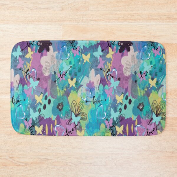 Item preview, Love Springtime,  Bohemian design, Abstraction, bold colorful abstract playful design inspired by nature designed and sold by Adri Barnard.