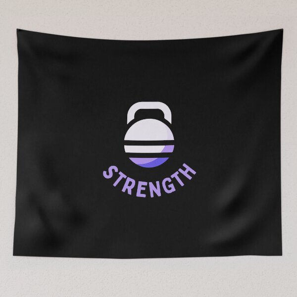Item preview, Kettlebell Strength - Motivational Workout Purple designed and sold by Weknes.