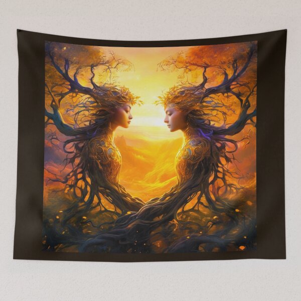 Item preview, two bodies entwined with branches and roots designed and sold by janjacbu.