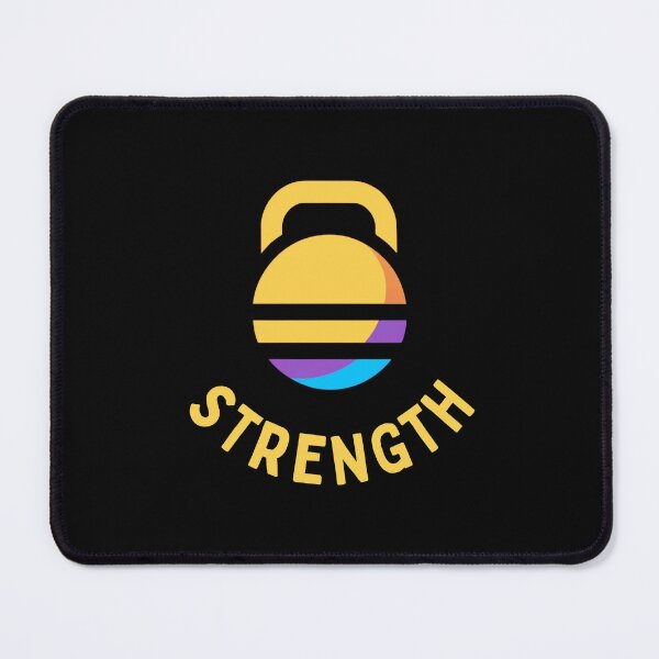 Item preview, Kettlebell Strength - Motivational Workout Yellow designed and sold by Weknes.
