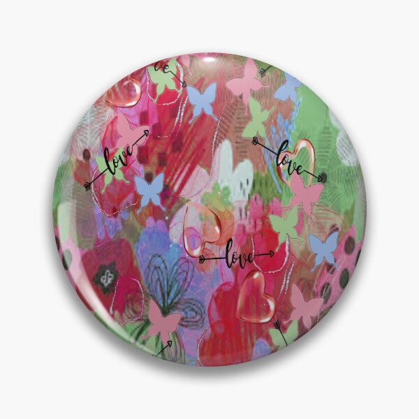 Item preview,  Love Springtime 2,  Bohemian design, Abstraction, bold colorful abstract playful design inspired by nature designed and sold by Adri Barnard.