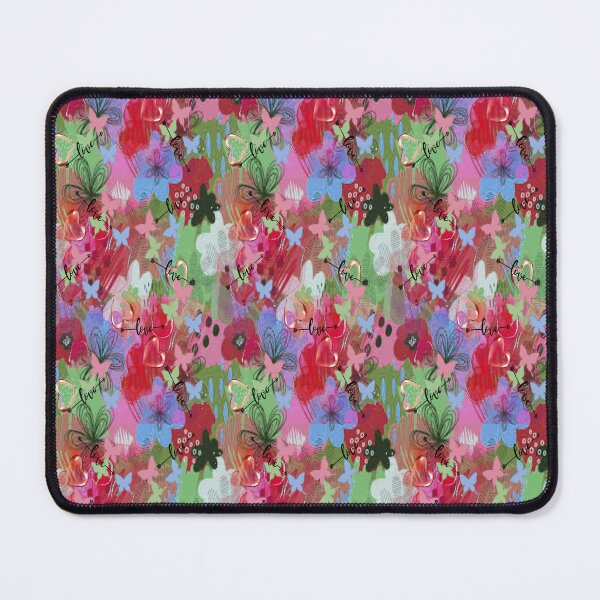 Item preview,  Love Springtime 2,  Bohemian design, Abstraction, bold colorful abstract playful design inspired by nature designed and sold by Adri Barnard.