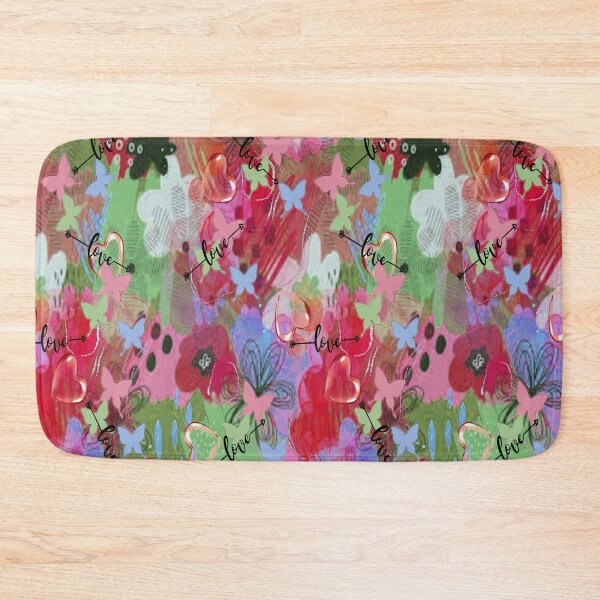 Item preview,  Love Springtime 2,  Bohemian design, Abstraction, bold colorful abstract playful design inspired by nature designed and sold by Adri Barnard.