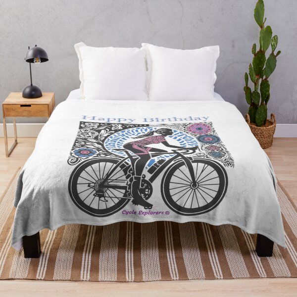 Item preview, Patten Mujer Ciclista Feliz Cumpleaños designed and sold by cycleexplorers.