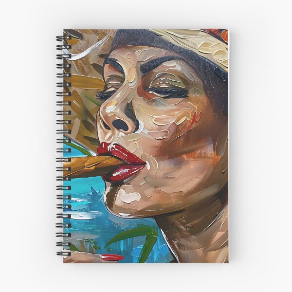 Artikelvorschau, Tropische Versuchung - Roter Lippenstift Femme Fatale verzaubert mit rauchiger Verführung Digitale Kunst entworfen und verkauft von OlfactoART Studio.