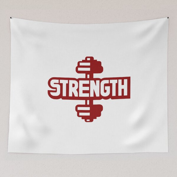 Item preview, Red Dumbbell - Motivational Fitness  designed and sold by Weknes.