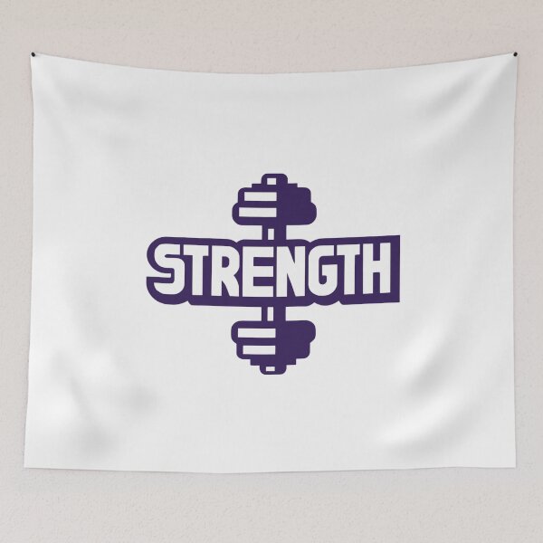 Item preview, Purple Dumbbell - Motivational Fitness  designed and sold by Weknes.