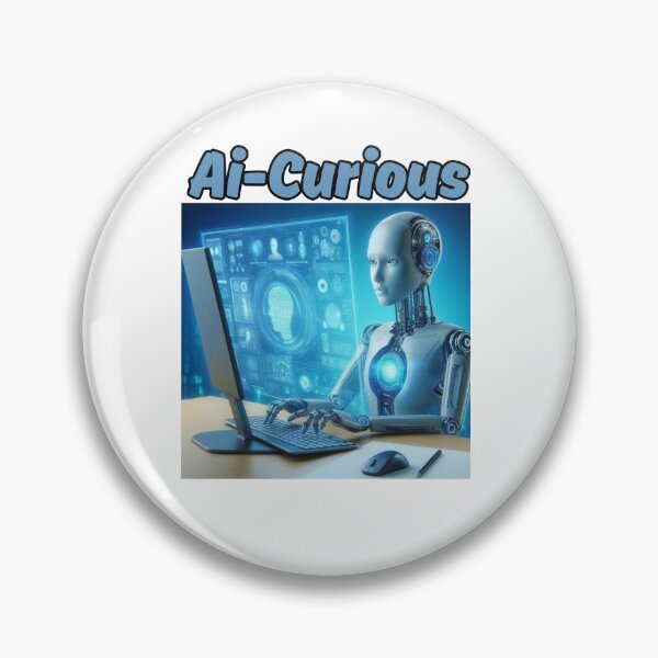 Item preview, Ai-Curious robot design designed and sold by DudzDesignz.