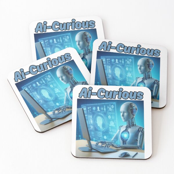 Item preview, Ai-Curious robot design designed and sold by DudzDesignz.