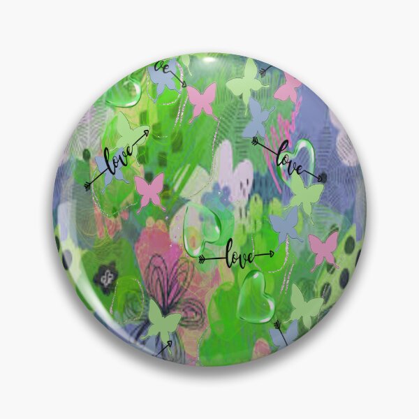 Item preview, Love Springtime 3,  Bohemian design, Abstraction, bold colorful abstract playful design inspired by nature designed and sold by Adri Barnard.