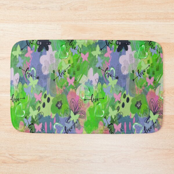 Item preview, Love Springtime 3,  Bohemian design, Abstraction, bold colorful abstract playful design inspired by nature designed and sold by Adri Barnard.