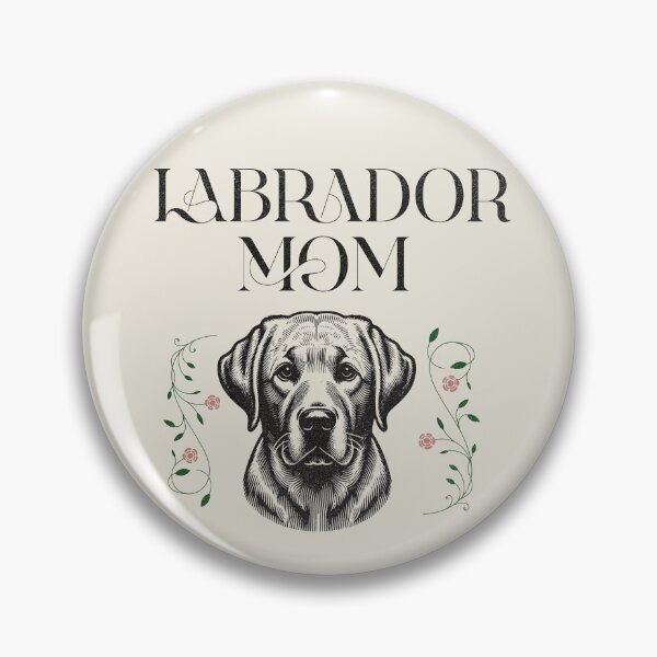 Artikelvorschau, Labrador Retriever Hundemama Cottagecore Botanical Labrador Retriever Hundeliebhaber entworfen und verkauft von twigandmeadow.