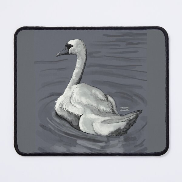 Item preview, Swan at rest along the banks of the river designed and sold by RyukiArtbook.