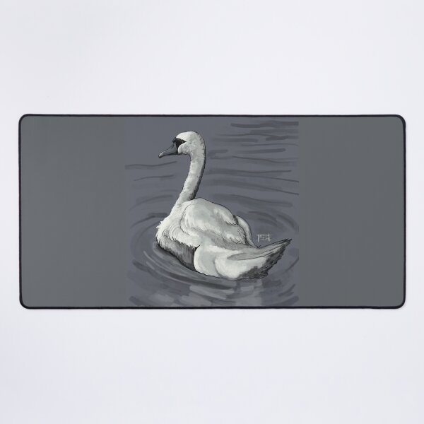 Item preview, Swan at rest along the banks of the river designed and sold by RyukiArtbook.
