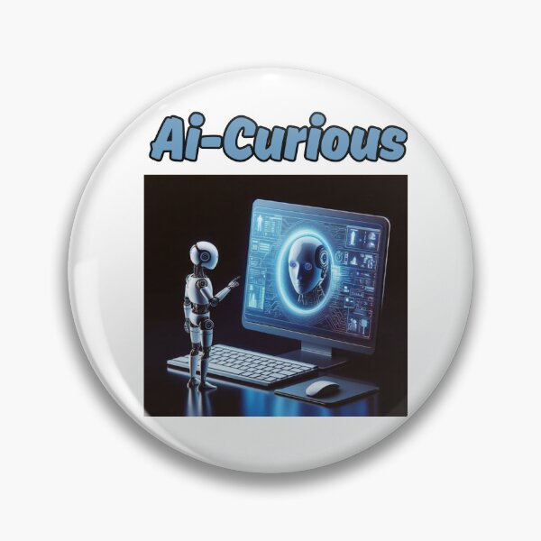 Item preview, Ai-Curious futuristic robot design designed and sold by DudzDesignz.