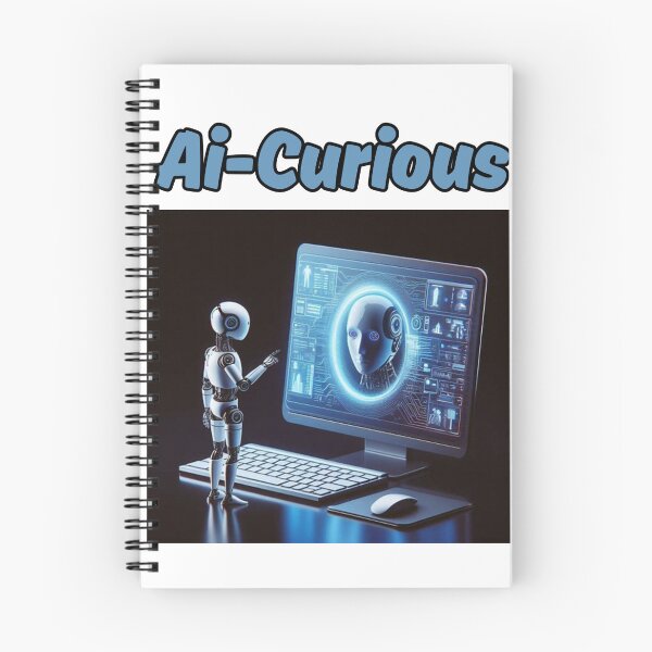 Item preview, Ai-Curious futuristic robot design designed and sold by DudzDesignz.